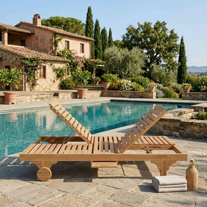 Anderson Teak Bel-Air Double Back Lounger 2-Piece Set