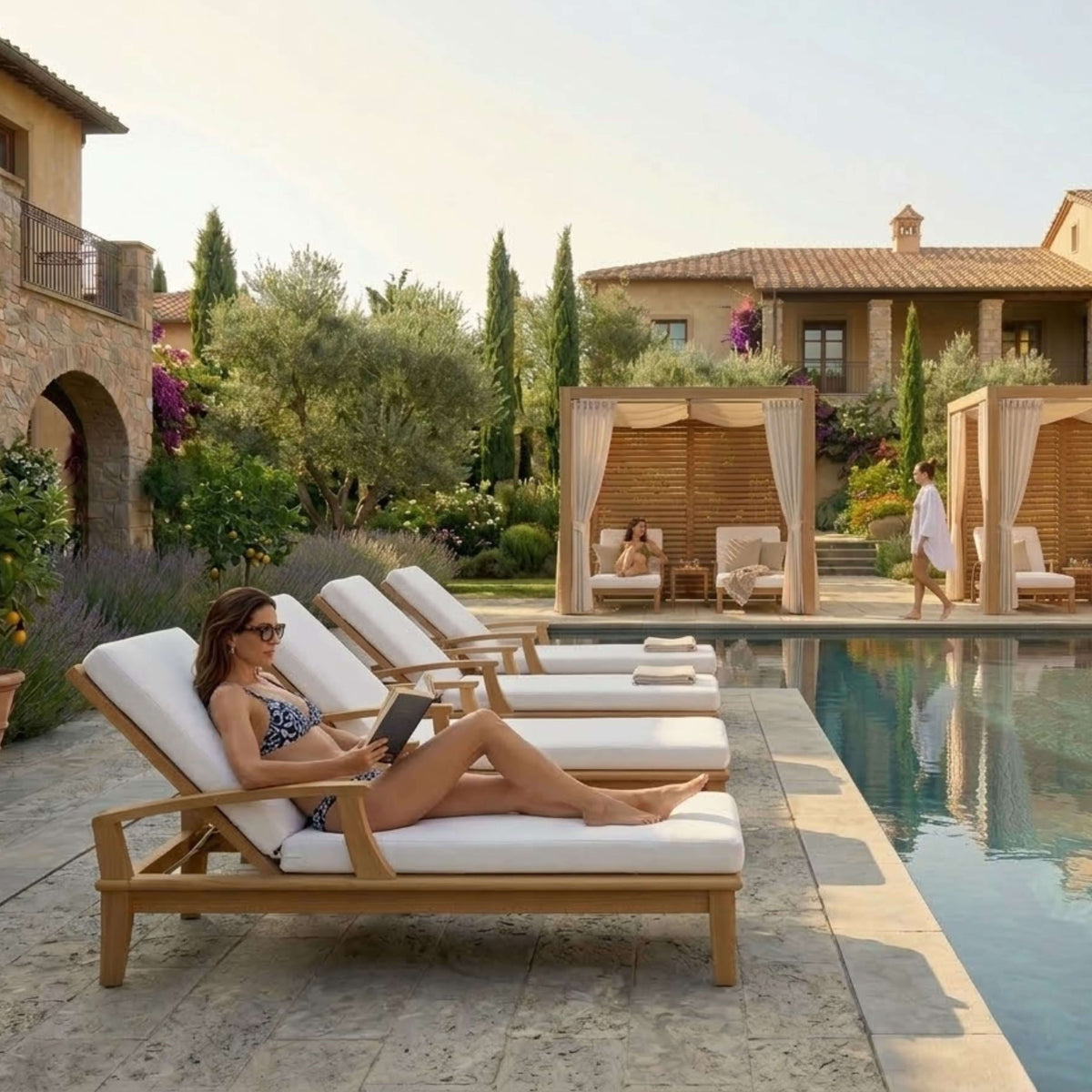 Anderson Teak Brianna Sun Lounger 4-Piece Set