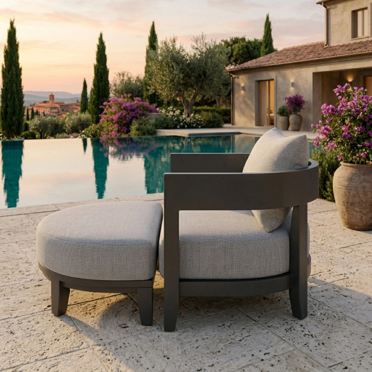 Anderson Teak Coronado 5-Piece Aluminum Deep Seating Set