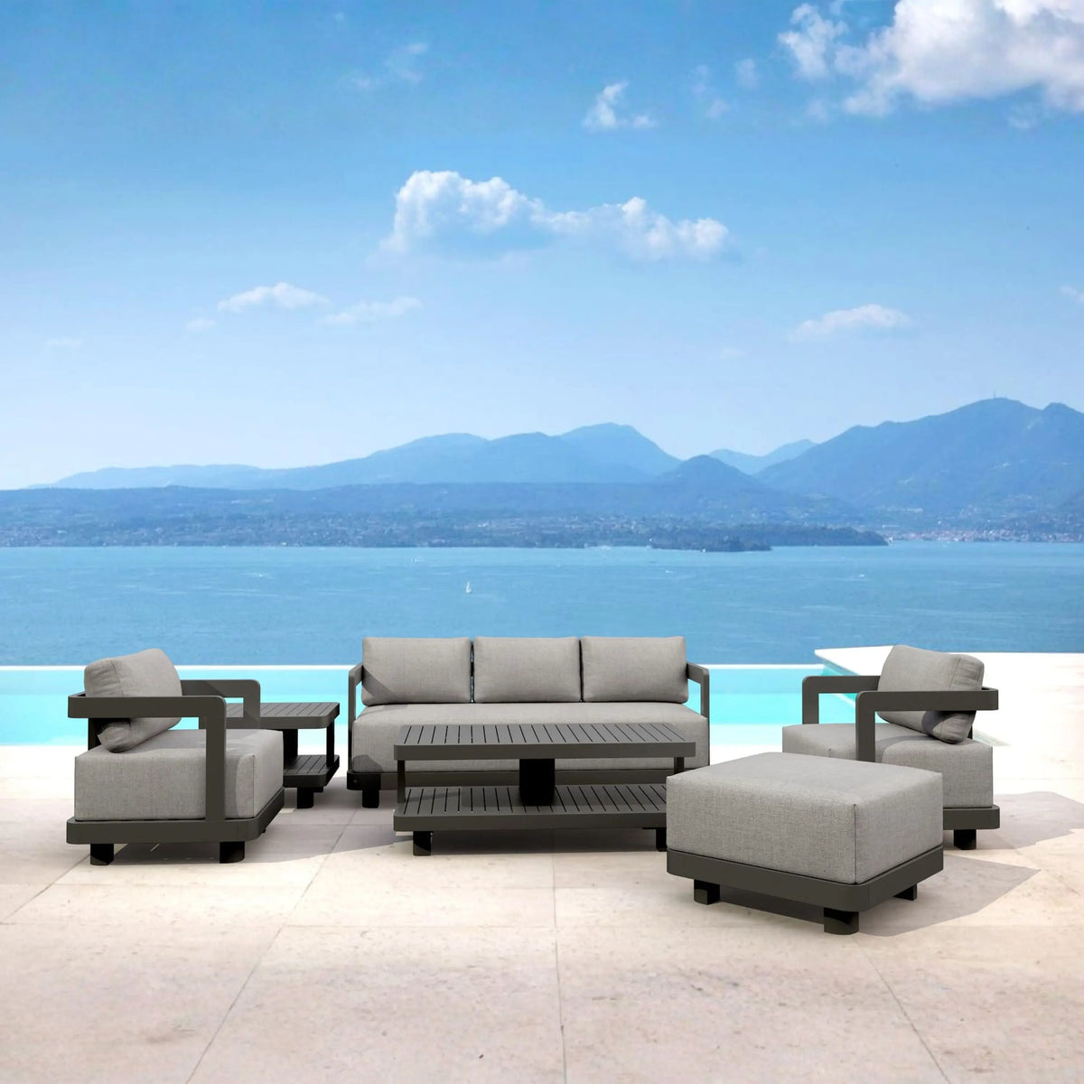 Anderson Teak Granada 6-Piece Aluminum Deep Seating