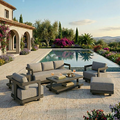 Anderson Teak Granada 6-Piece Aluminum Deep Seating