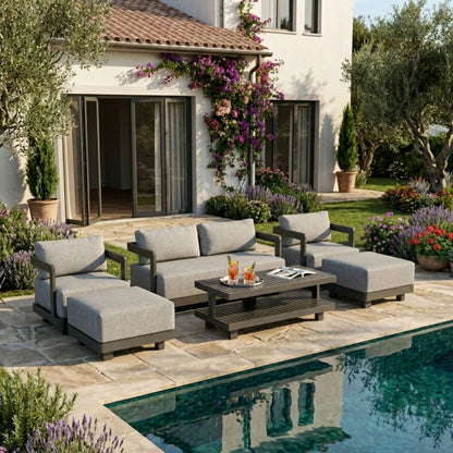 Anderson Teak Granada 6-Piece Granada Aluminum Deep Seating