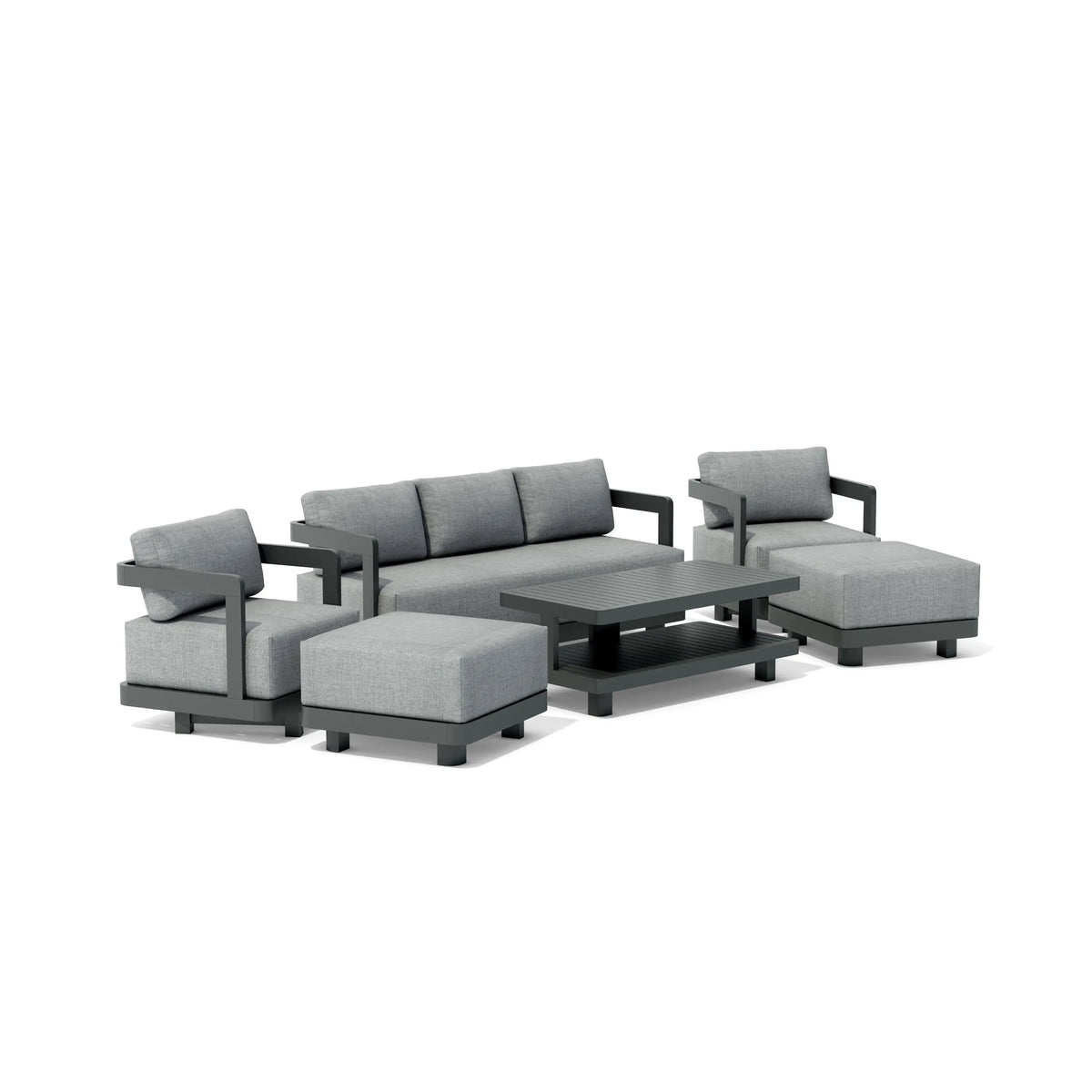 Anderson Teak Granada 6-Piece Granada Aluminum Deep Seating
