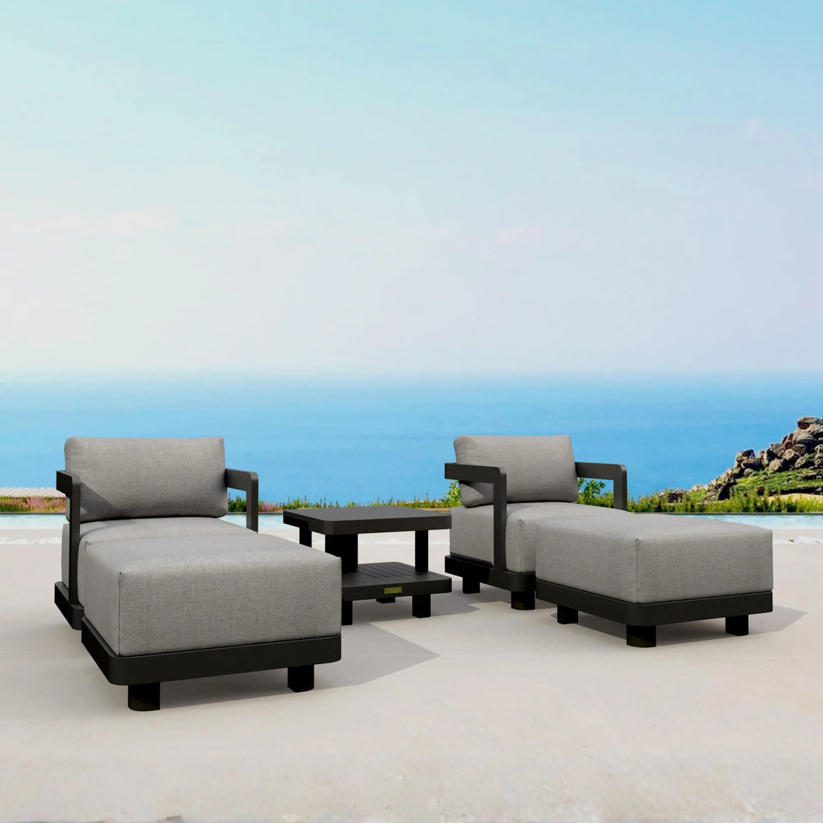 Anderson Teak Granada 5-Piece Aluminum Deep Seating
