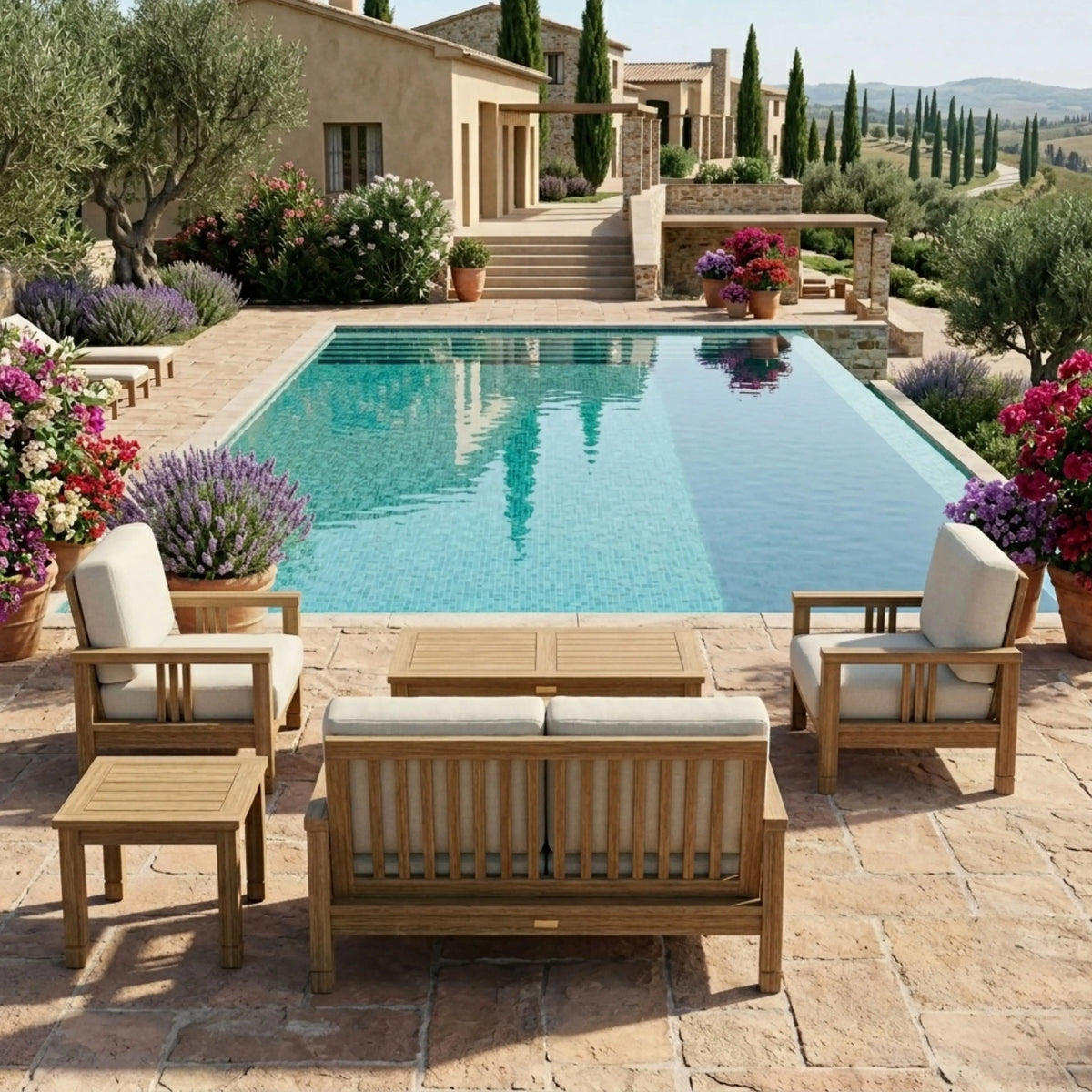 Anderson Teak SouthBay Deep Seating 5-Piece Conversation Set