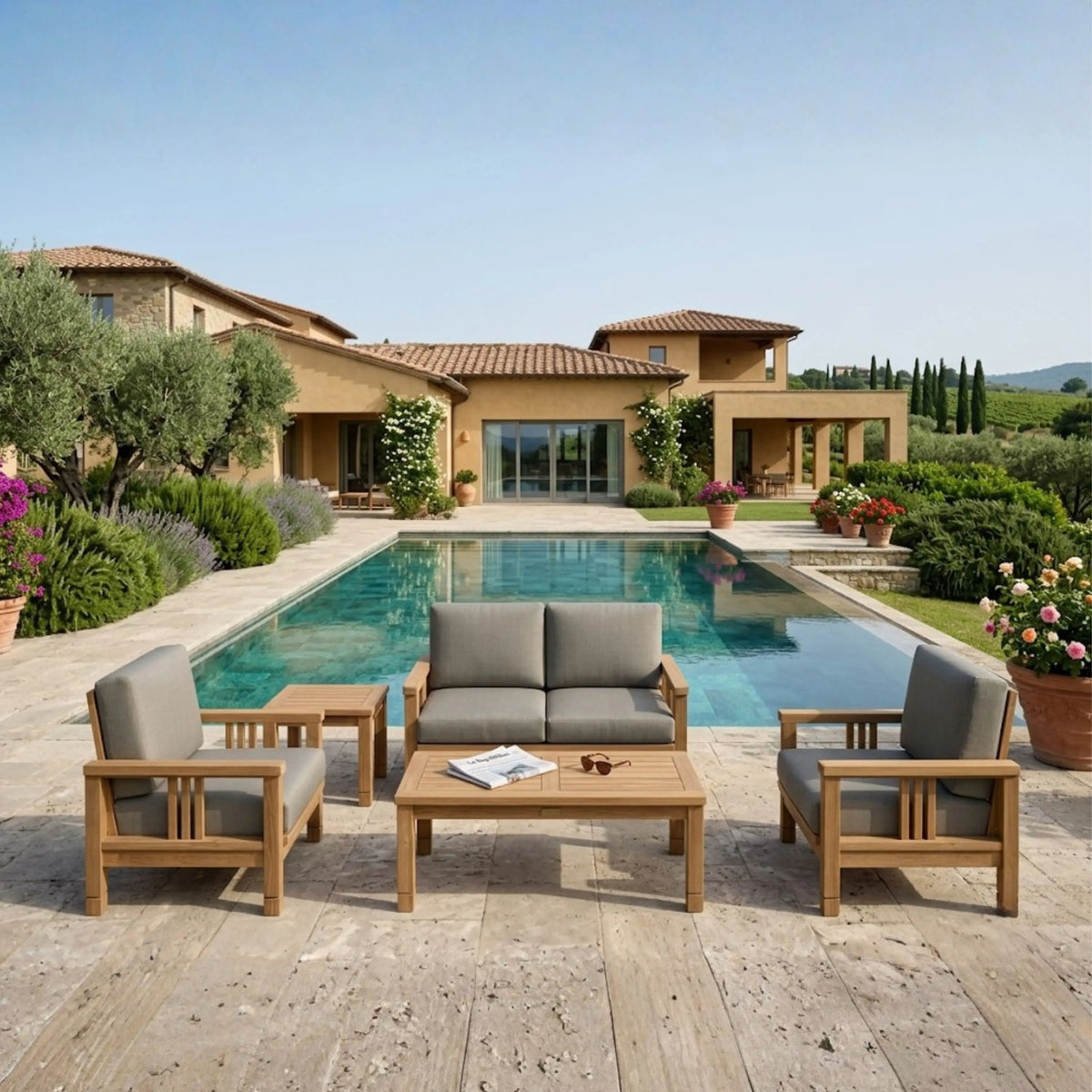 Anderson Teak SouthBay Deep Seating 5-Piece Conversation Set