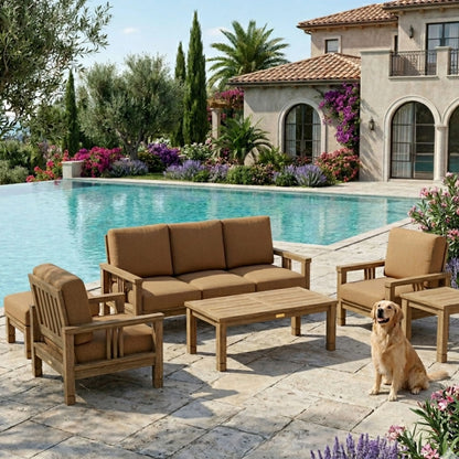 Anderson Teak SouthBay Deep Seating 6-Piece Conversation Set