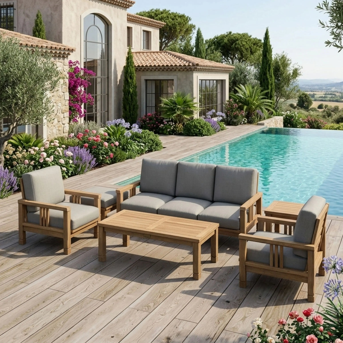 Anderson Teak SouthBay Deep Seating 6-Piece Conversation Set