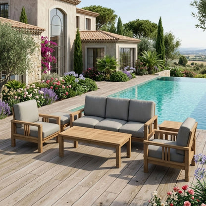 Anderson Teak SouthBay Deep Seating 6-Piece Conversation Set