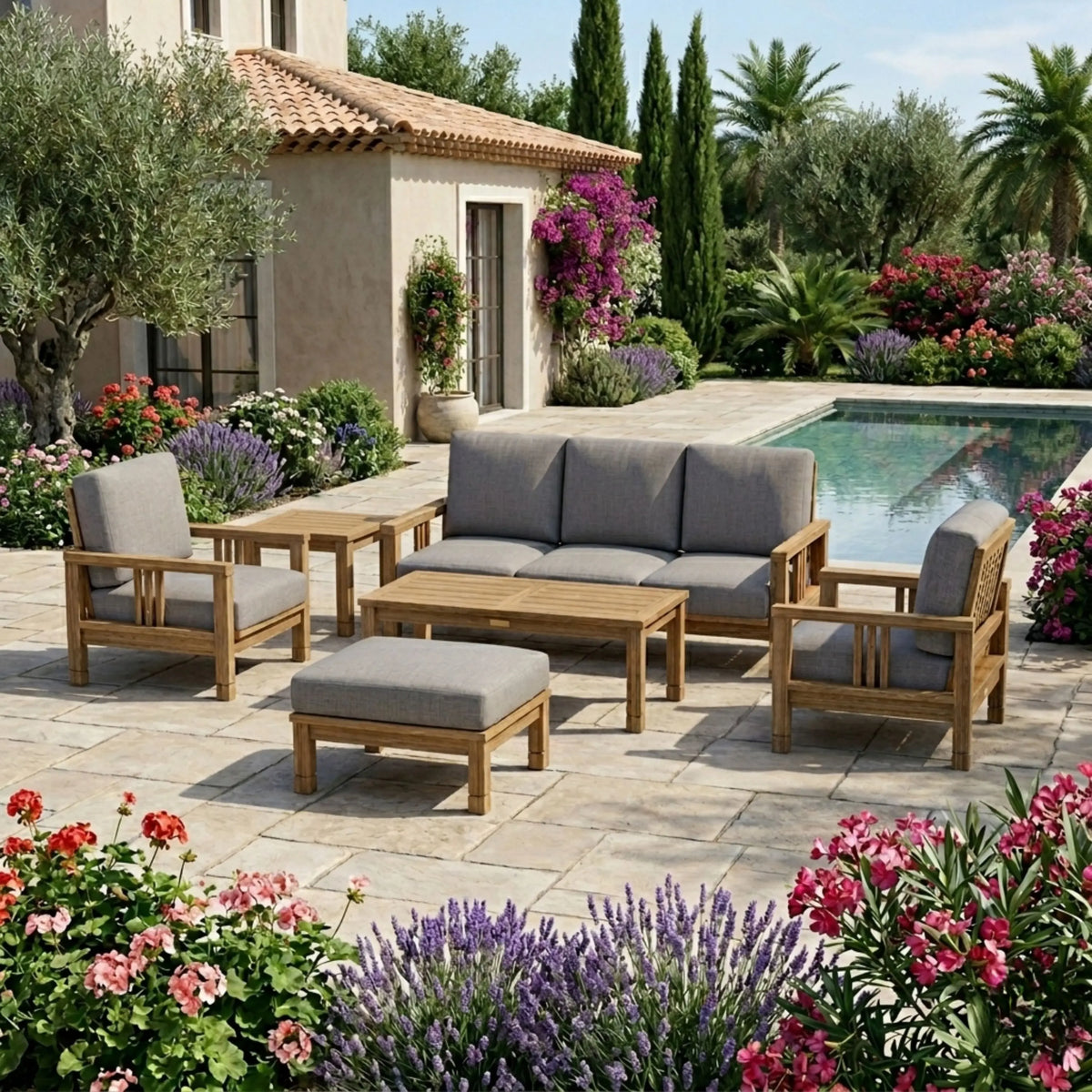Anderson Teak SouthBay Deep Seating 6-Piece Conversation Set