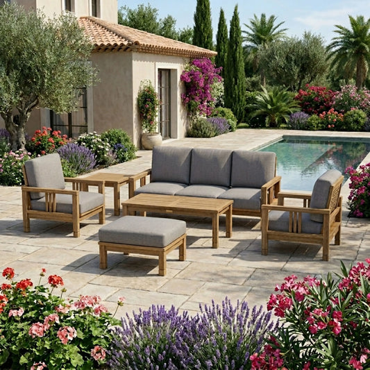 Anderson Teak SouthBay Deep Seating 6-Piece Conversation Set