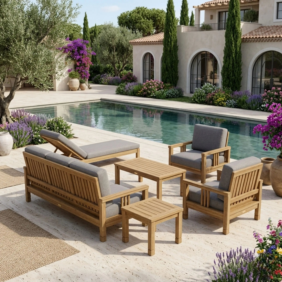 Anderson Teak SouthBay Deep Seating 6-Piece Conversation Set