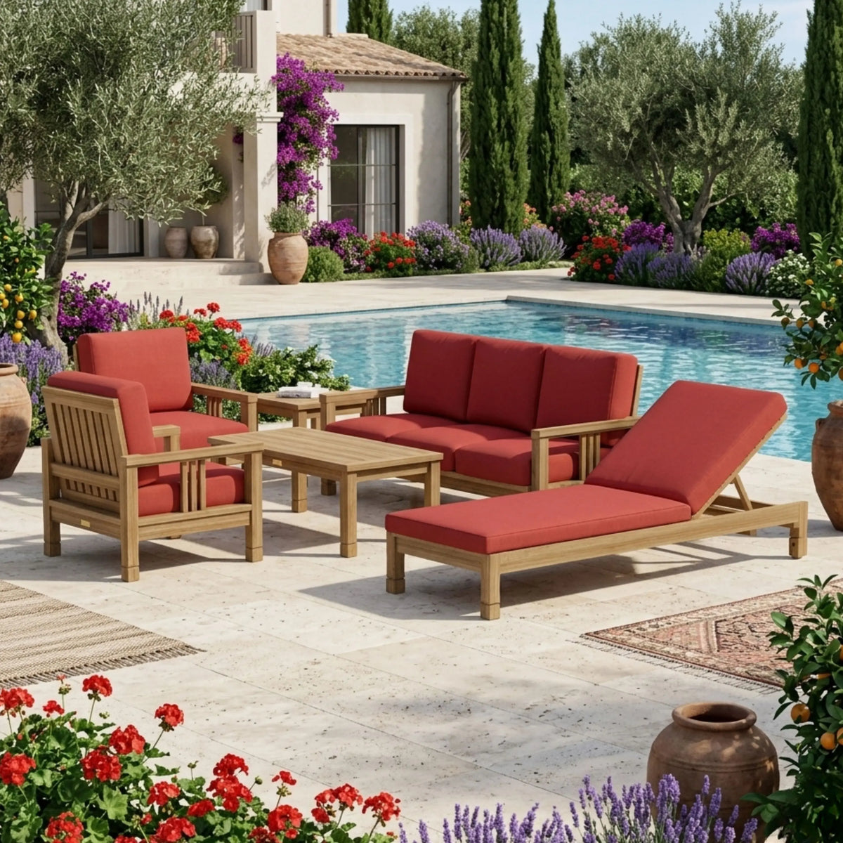 Anderson Teak SouthBay Deep Seating 6-Piece Conversation Set