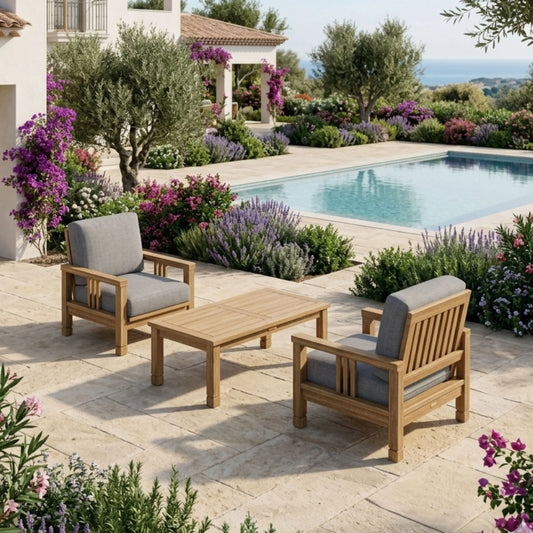 Anderson Teak SouthBay Deep Seating 3-Piece Conversation Set
