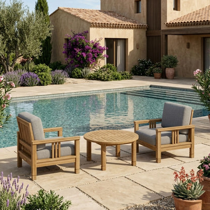 Anderson Teak SouthBay Deep Seating 3-Piece Conversation Set