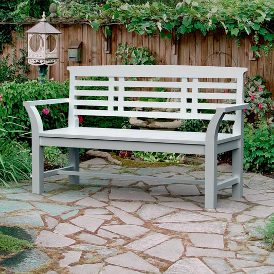 Anderson Teak Sakura 2-Seater Teak Bench In White Finish