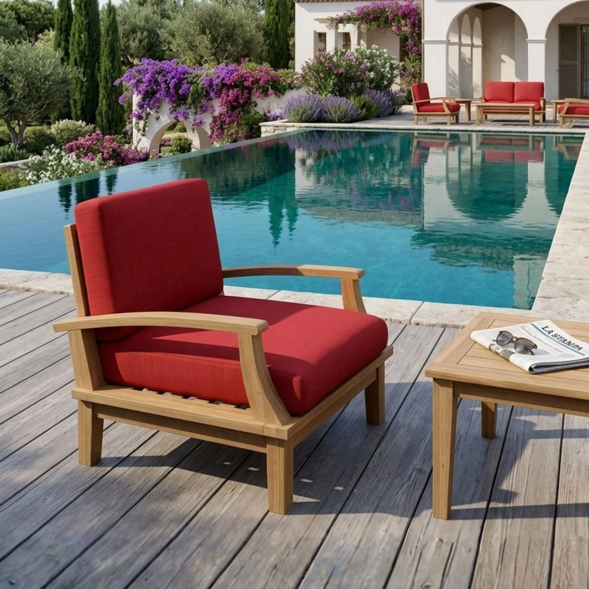 Anderson Teak Brianna Deep Seating Armchair + Cushion