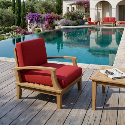 Anderson Teak Brianna Deep Seating Armchair + Cushion