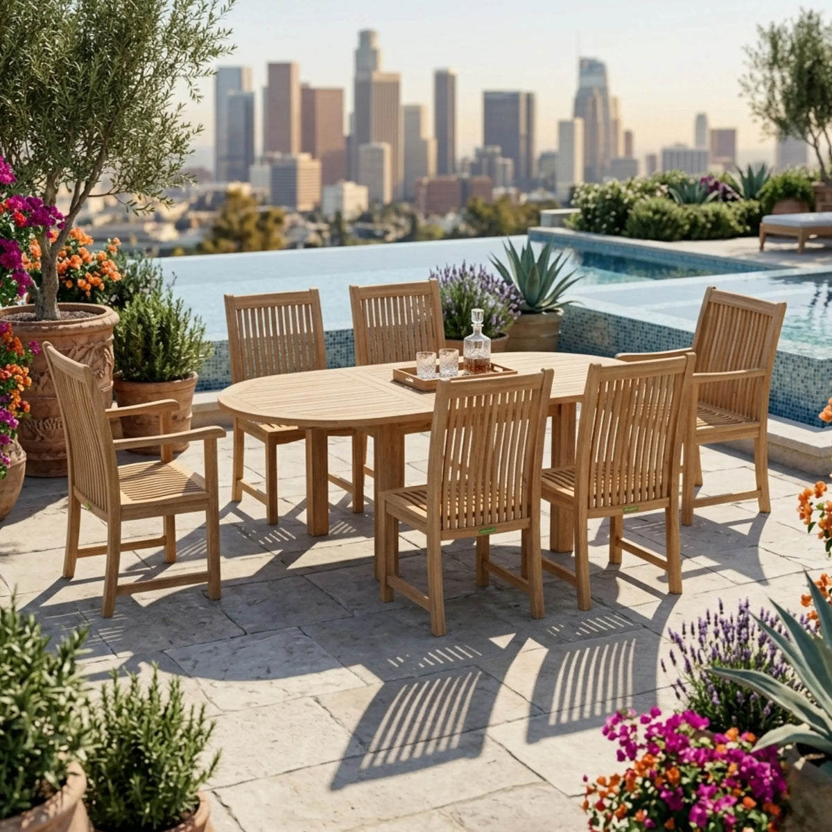 Anderson Teak Bahama Chicago 7-Piece Dining Set
