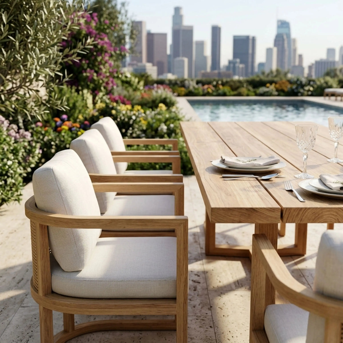 Anderson Teak Junus 7-Piece Dining Table Set