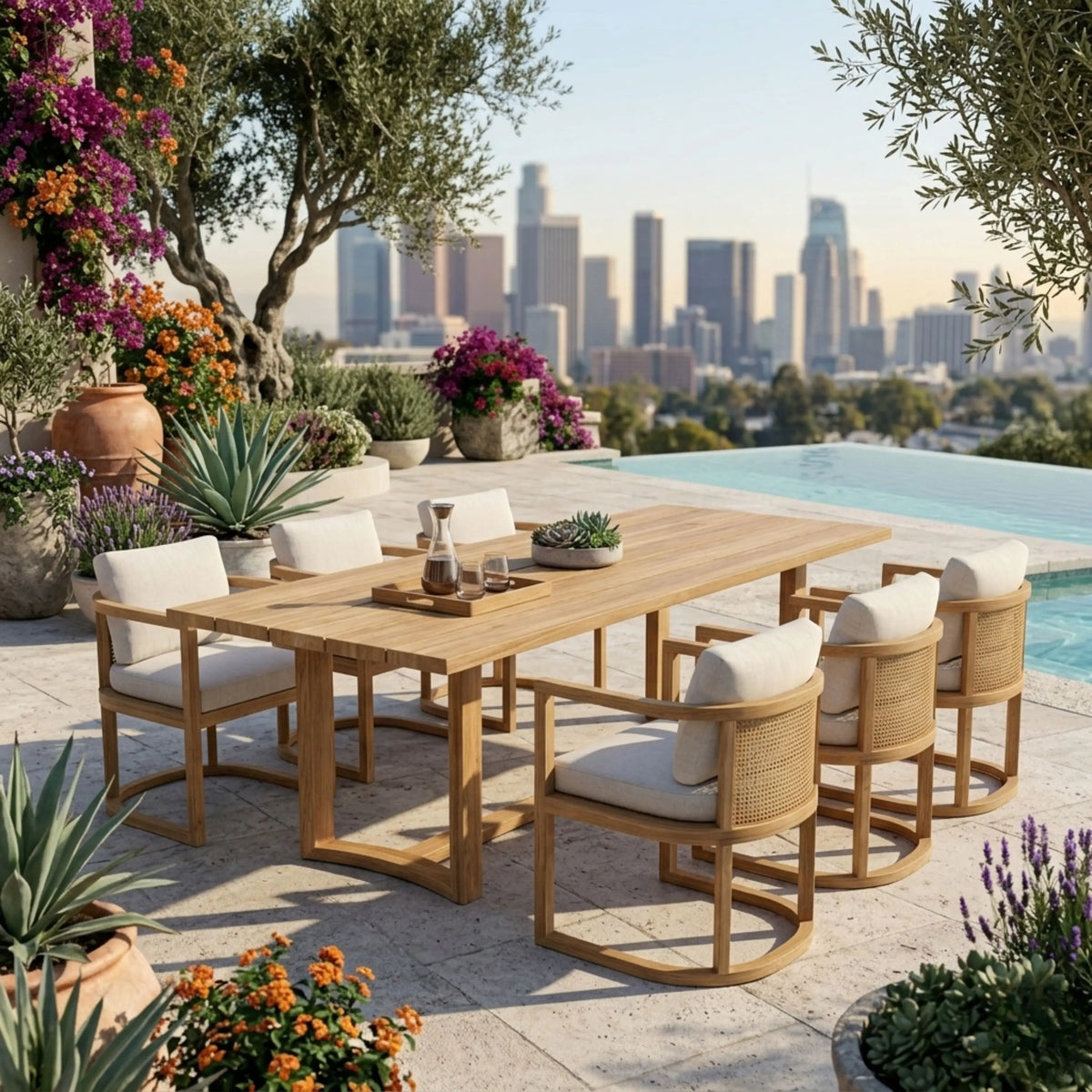 Anderson Teak Junus 7-Piece Dining Table Set
