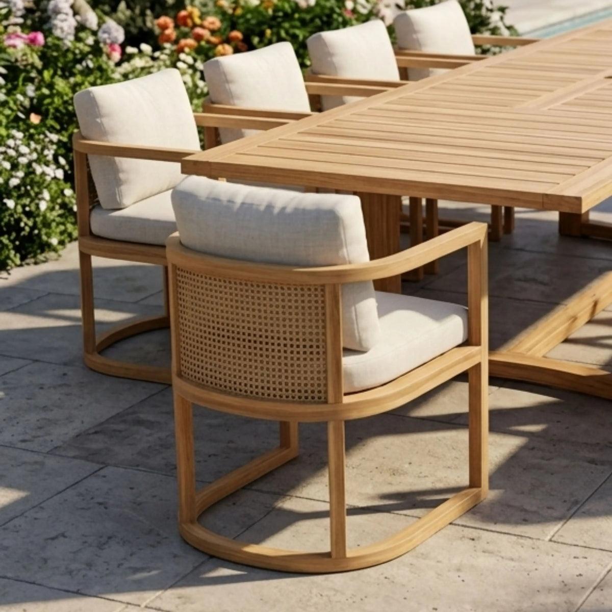 Anderson Teak Junus 11-Piece Extension Dining Table Set