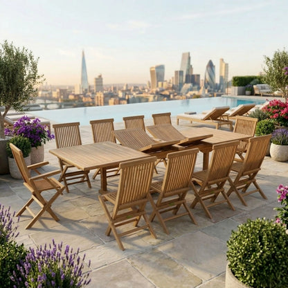 Anderson Teak Valencia Classic 11-Piece Dining Set