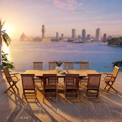 Anderson Teak Valencia Classic 11-Piece Dining Set