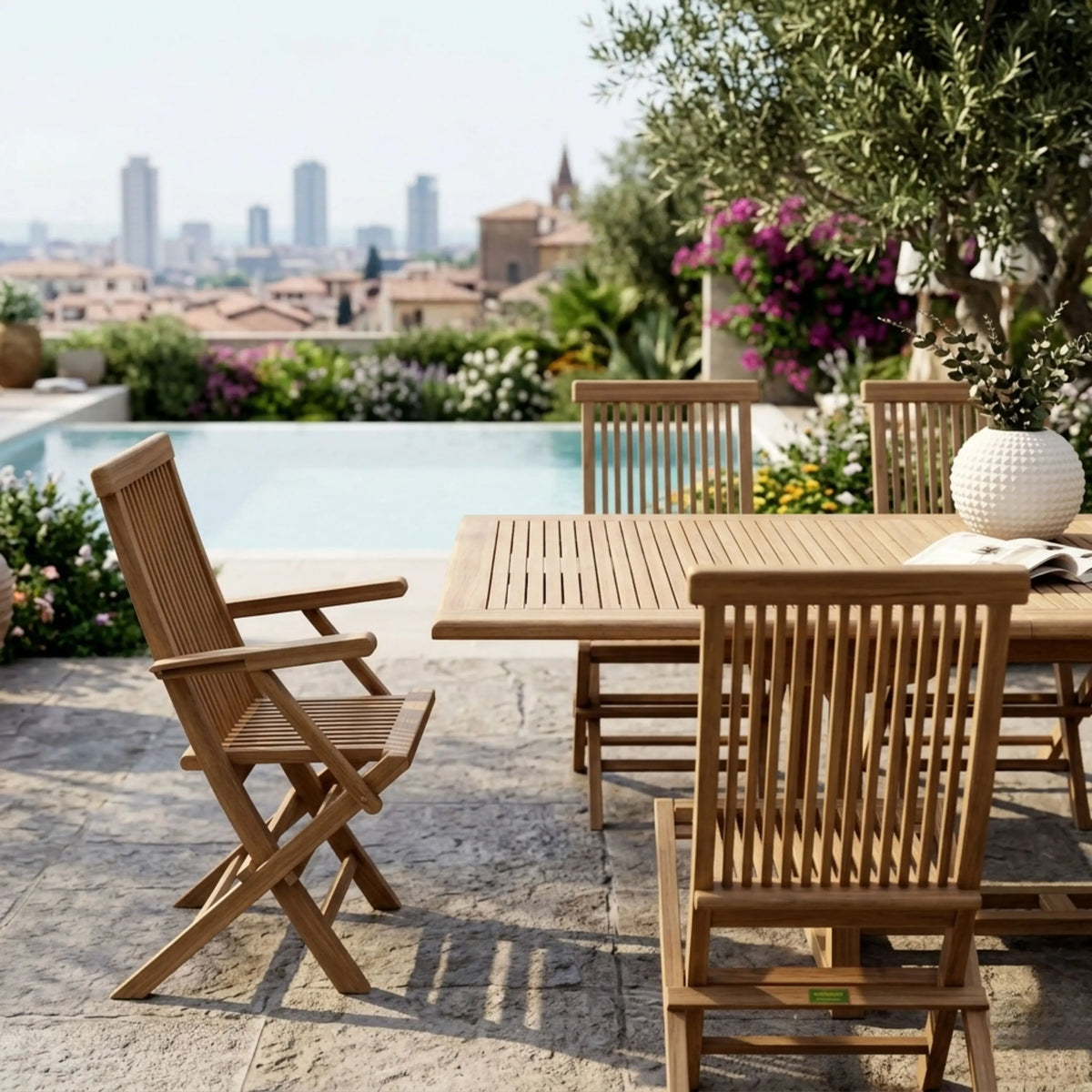 Anderson Teak Valencia Classic 11-Piece Dining Set