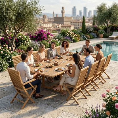 Anderson Teak Valencia Classic 11-Piece Dining Set