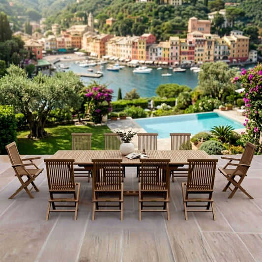 Anderson Teak Valencia Classic 11-Piece Dining Set