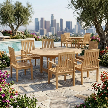 Anderson Teak Bahama Brianna 7-Piece Extension Dining Set