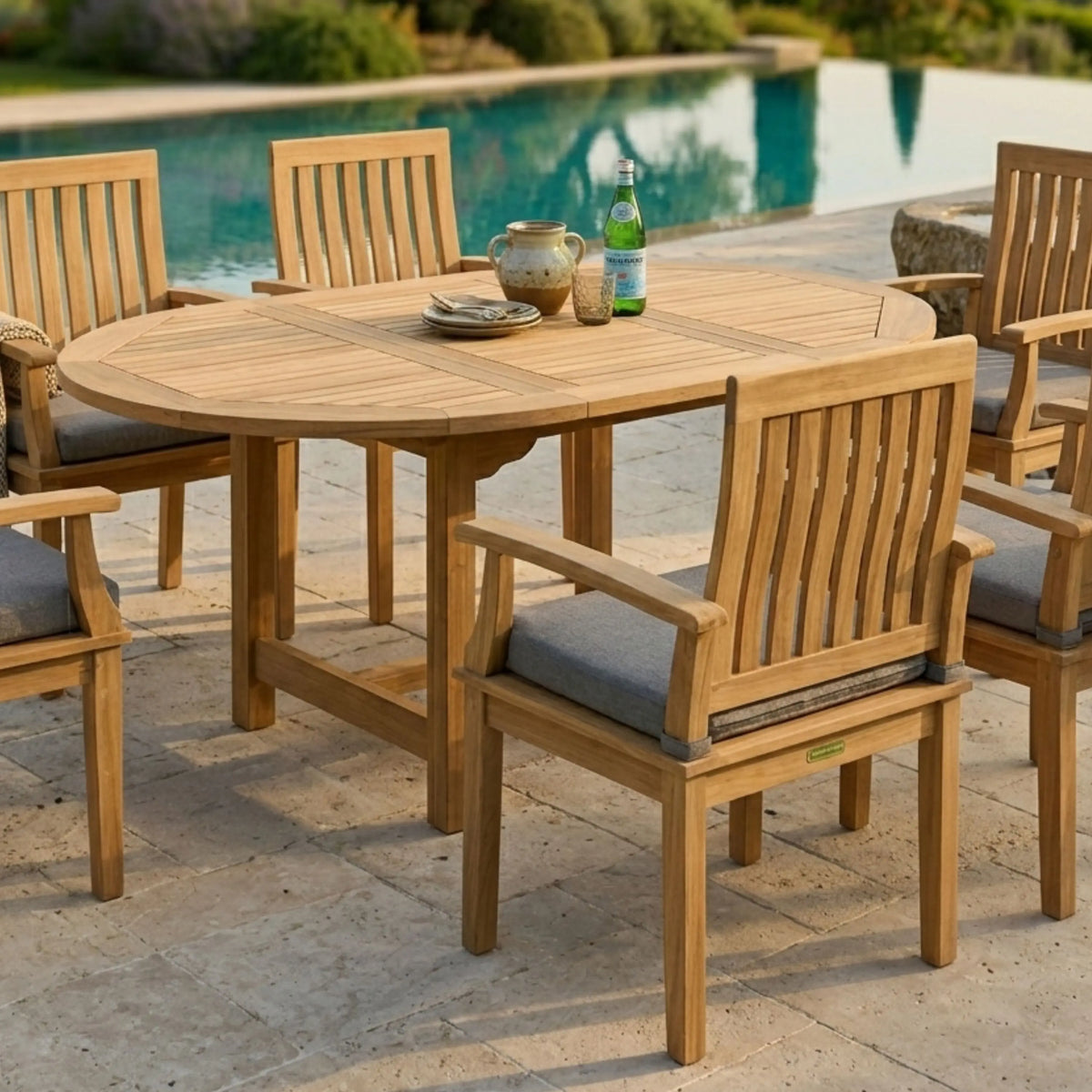 Anderson Teak Bahama Brianna 7-Piece Extension Dining Set