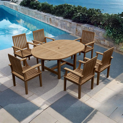 Anderson Teak Bahama Brianna 7-Piece Extension Dining Set