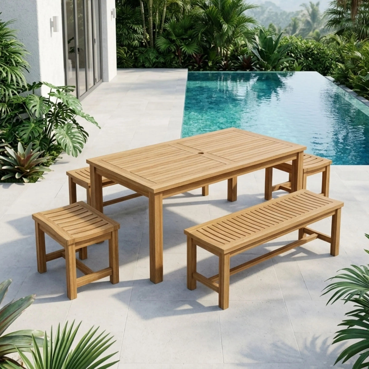Anderson Teak Montage Madison 5-Piece Dining Set