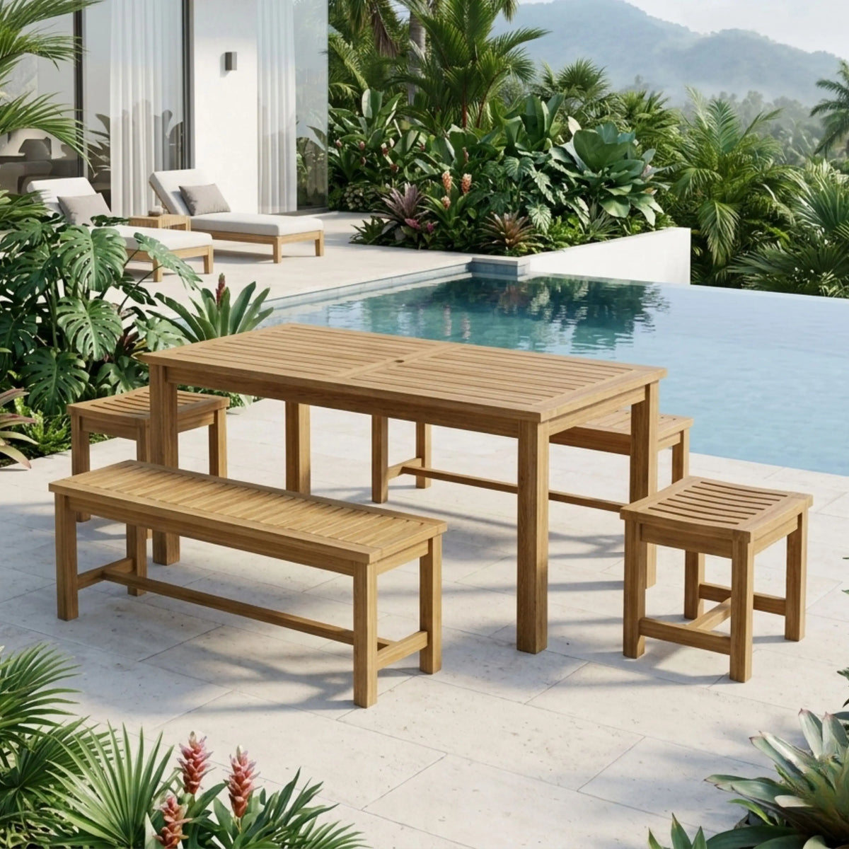 Anderson Teak Montage Madison 5-Piece Dining Set