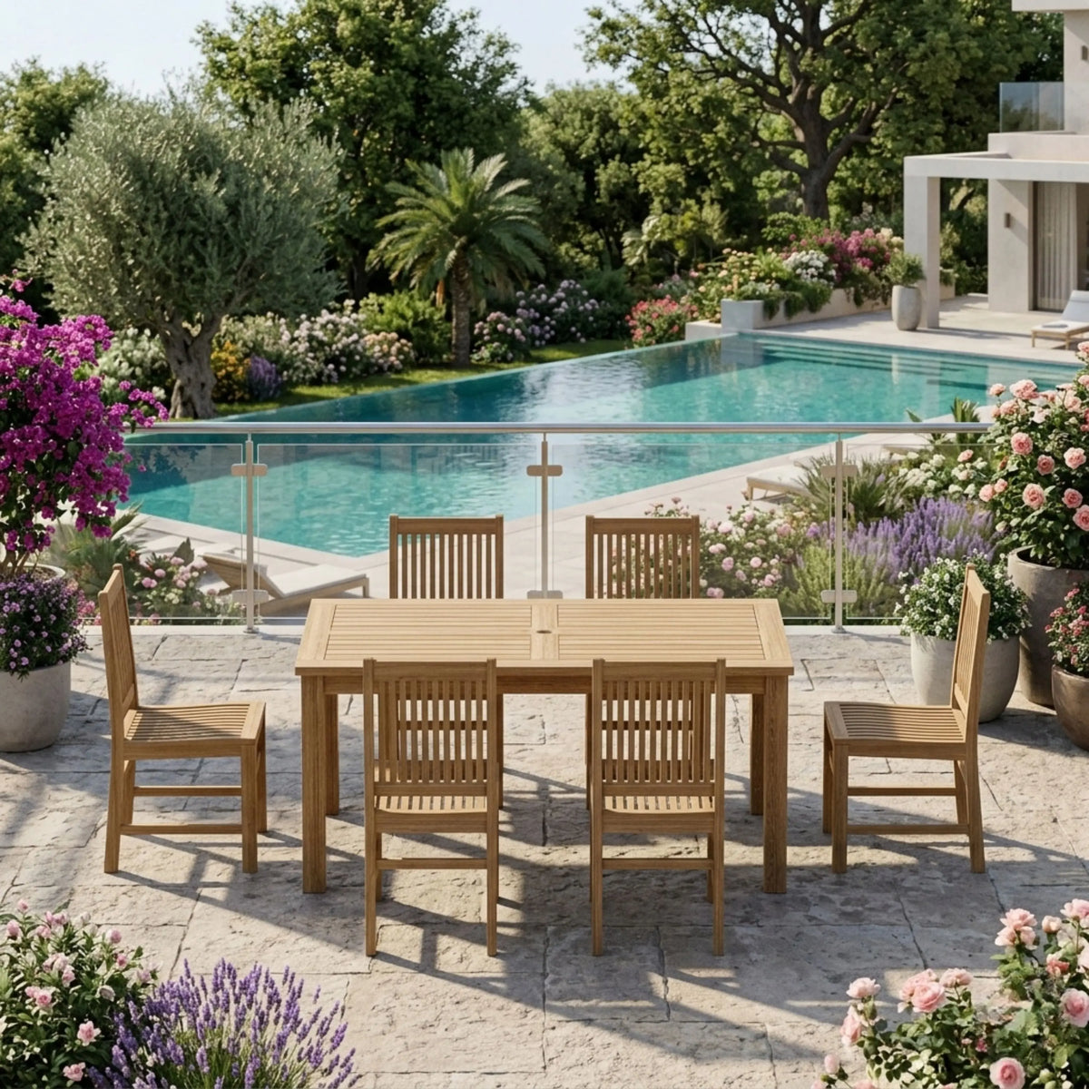 Anderson Teak Montage Saratoga 7-Piece Dining Set