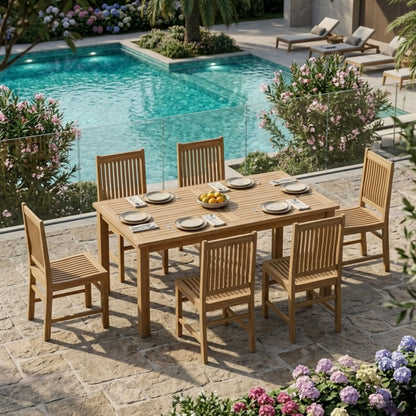 Anderson Teak Montage Saratoga 7-Piece Dining Set