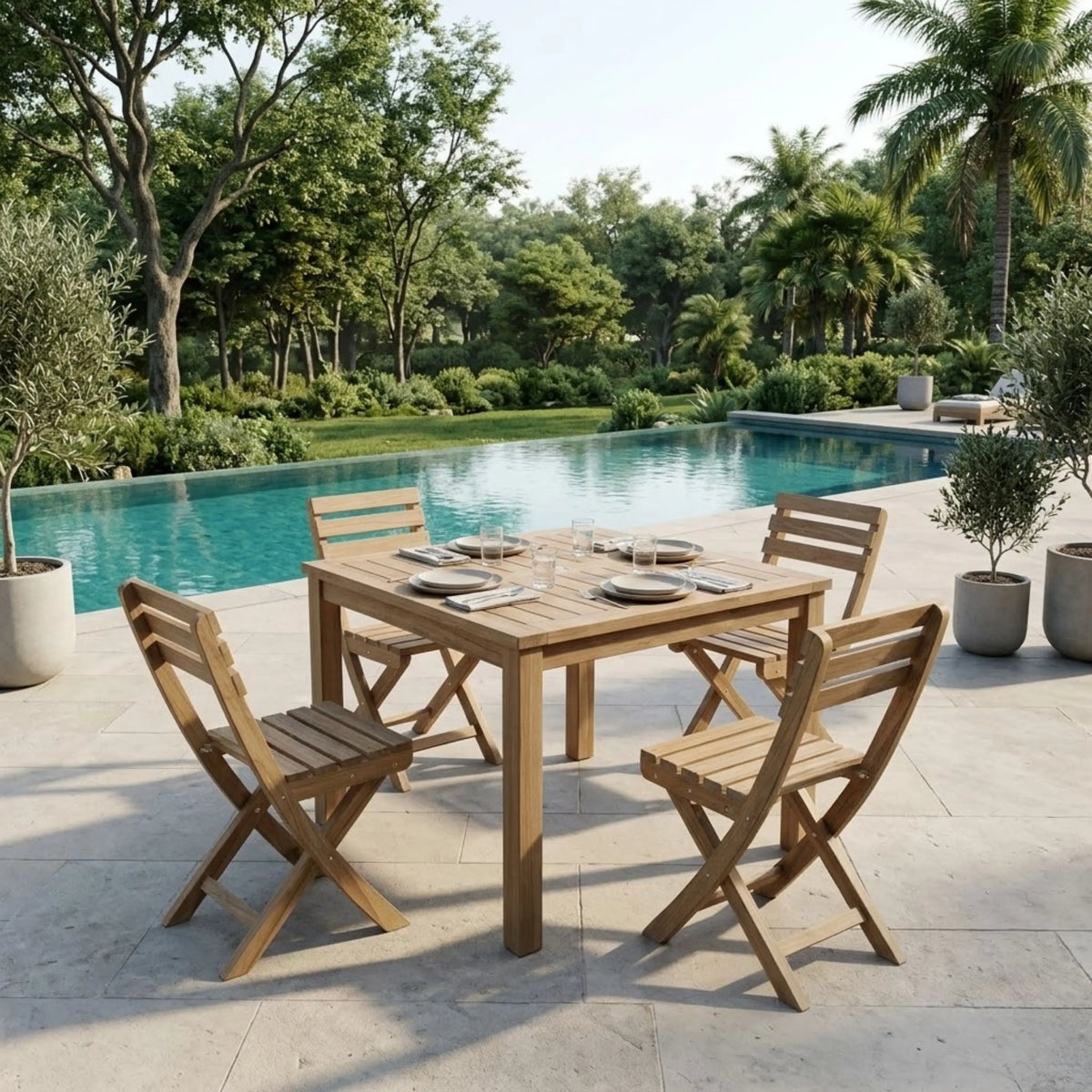 Anderson Teak Montage Alabama 5-Piece Dining Set