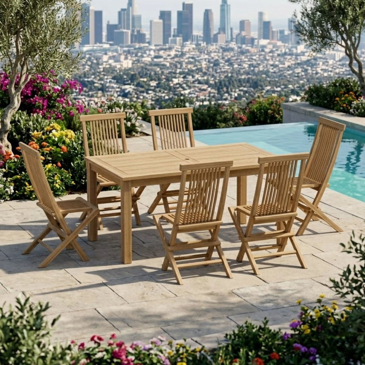 Anderson Teak Montage Bristol 7-Piece Dining Set