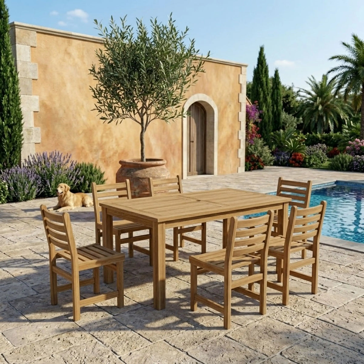 Anderson Teak Montage Windham 7-Piece Dining Set