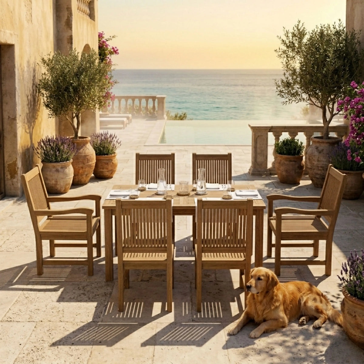 Anderson Teak Montage Chester 7-Piece Dining Set