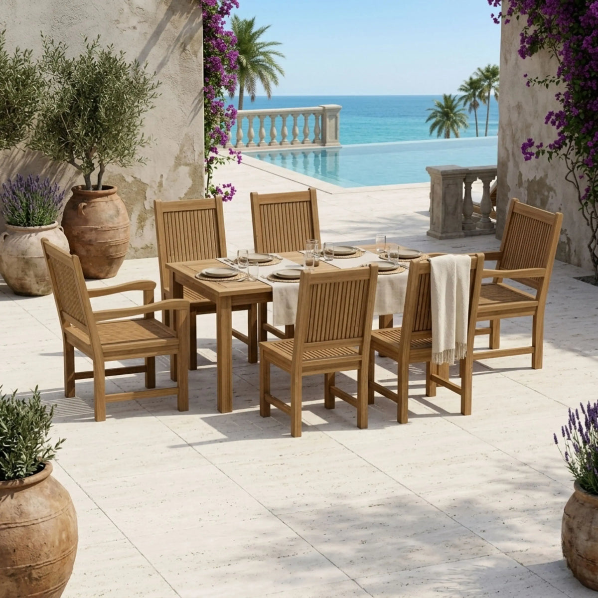 Anderson Teak Montage Chester 7-Piece Dining Set