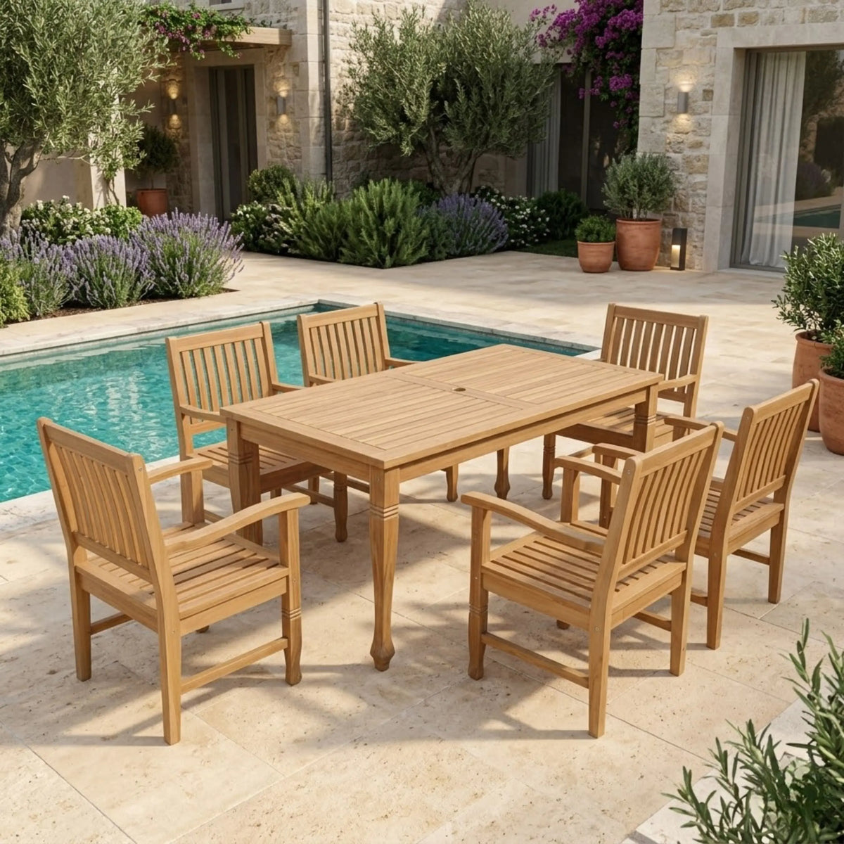 Anderson Teak Rockford 7-Piece Dining Set