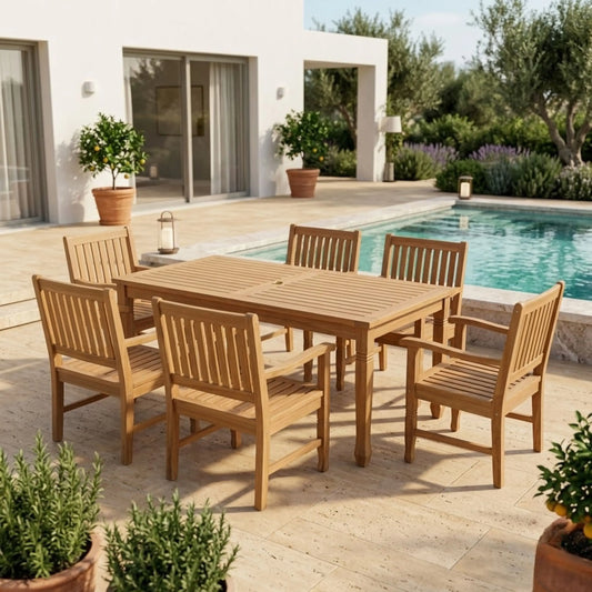 Anderson Teak Rockford 7-Piece Dining Set