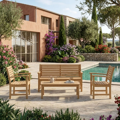 Anderson Teak Victoria Montage 4-Piece Conversation Set