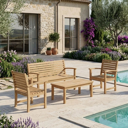 Anderson Teak Victoria Montage 4-Piece Conversation Set