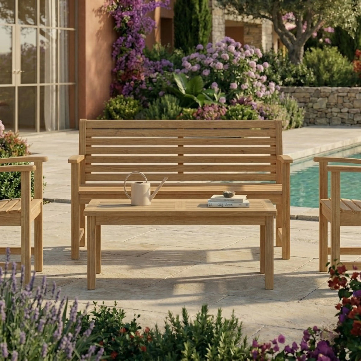 Anderson Teak Victoria Montage 4-Piece Conversation Set