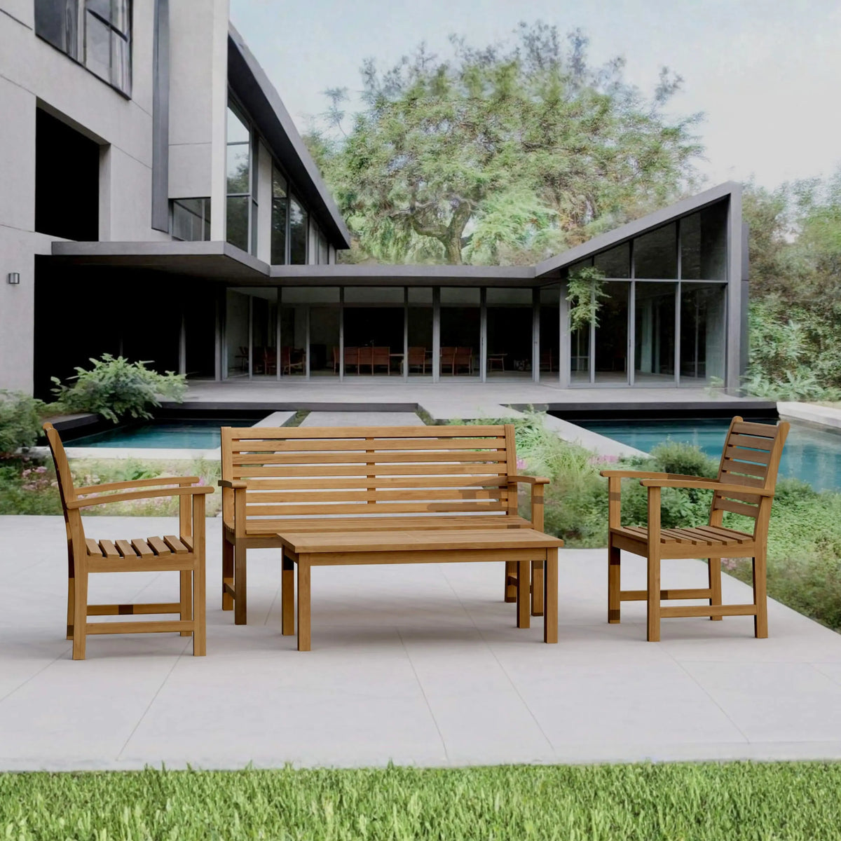 Anderson Teak Victoria Montage 4-Piece Conversation Set