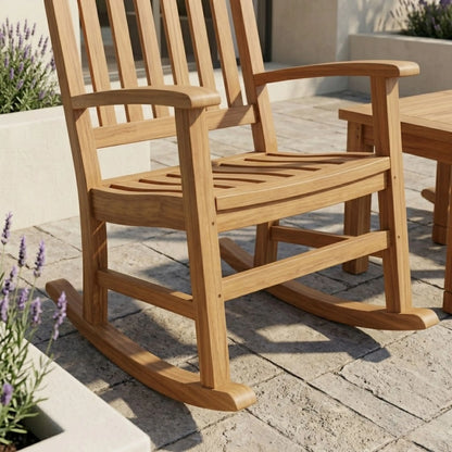 Anderson Teak Palm Beach Rocking Chairs 3-Piece Set